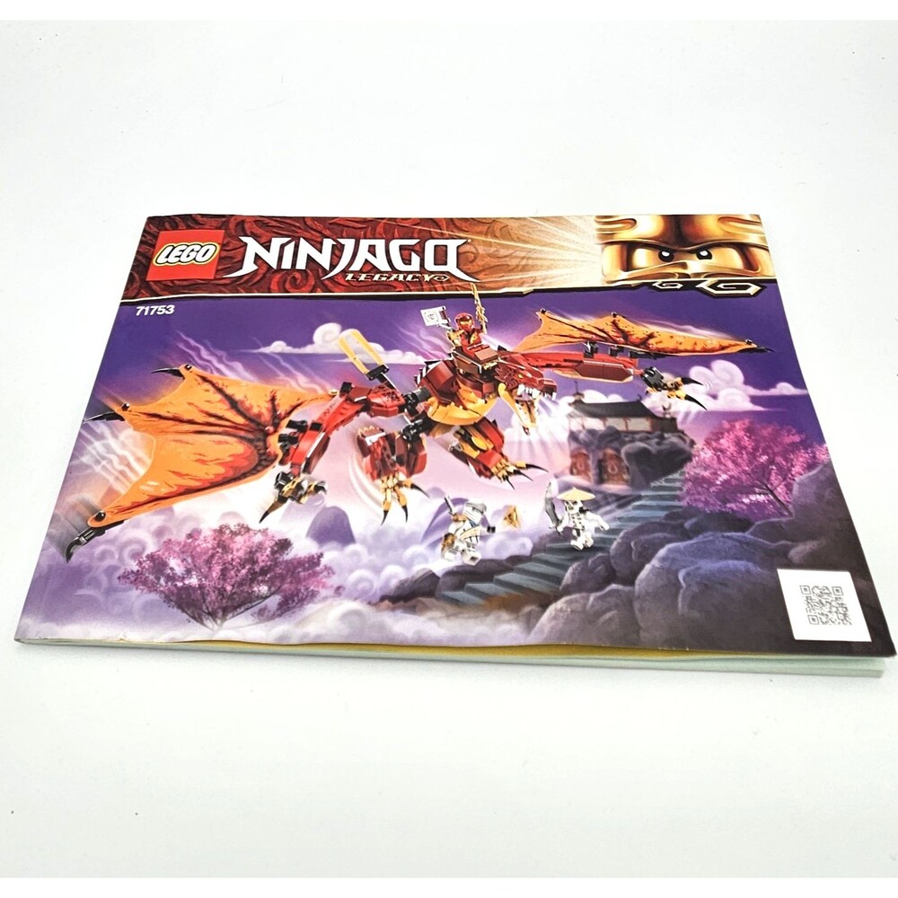LEGO Ninjago Fire Dragon Attack 71753 Instruction Manual Book Only
